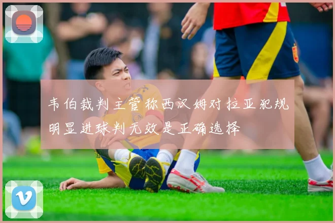 韦伯裁判主管称西汉姆对拉亚犯规明显进球判无效是正确选择